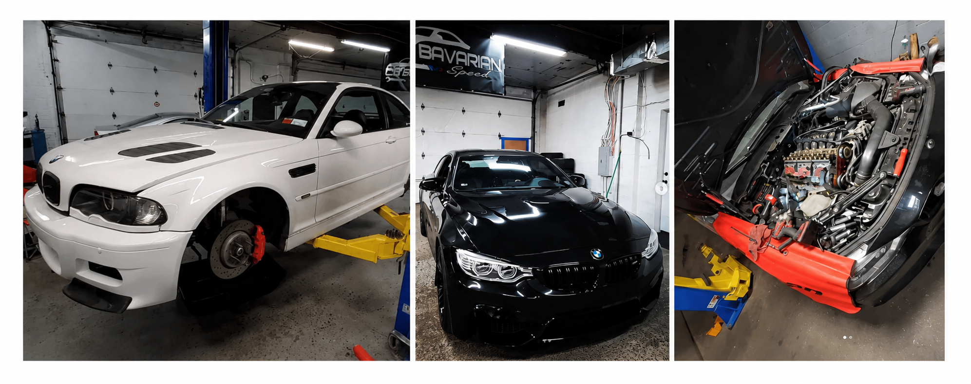 Inside the Bavarian Auto Repair shop